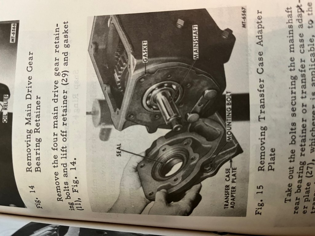 T18 transfer case adapter IH PARTS AMERICA