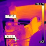 Drivers side lower rad hose and intake hot spot.jpg